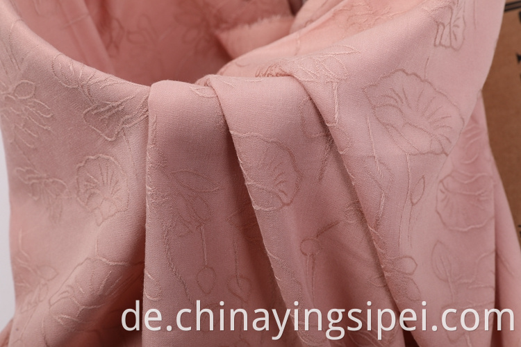 China Hersteller Feste Farbe Öko -freundlicher atmungsaktiver weicher Kleidungsstoff Jacquard gewebter Stoff